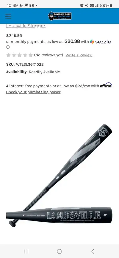 Louisville Solo 27 drop 10 Youth USSSA, View more