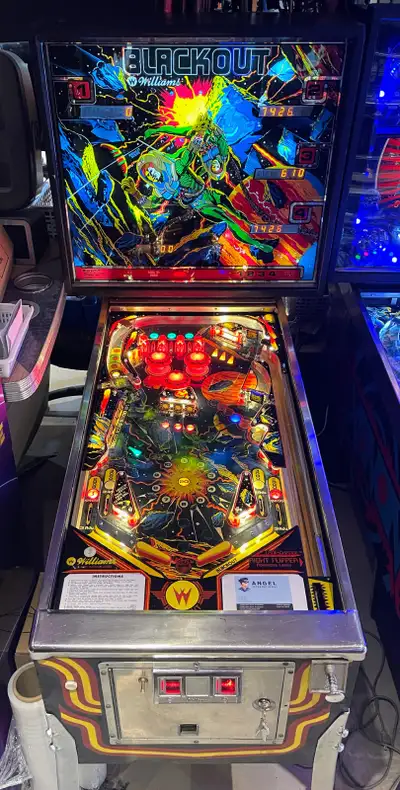 PINBALL MACHINE - Williams BLACKOUT - Restored!, View more