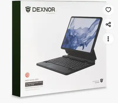This Dexnor tablet keyboard case is perfect for on-the-go productivity, designed to fit Samsung Gala...