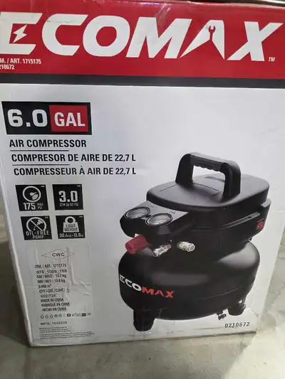 Ecomax 6.0 Gal Air Compressor, View more