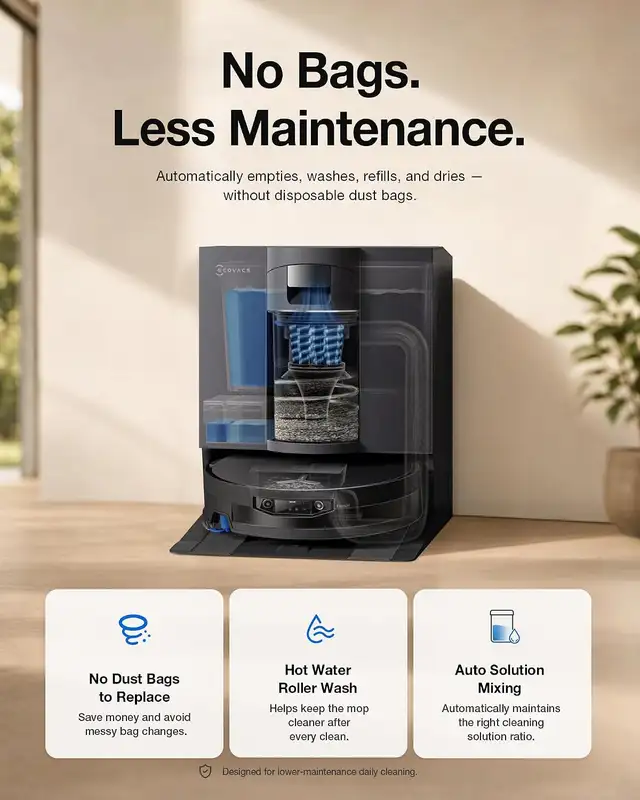 ECOVACS DEEBOT X12 OMNICYCLONE Robot Vacuum and Mop Bagless in Vacuums in Winnipeg - Image 9