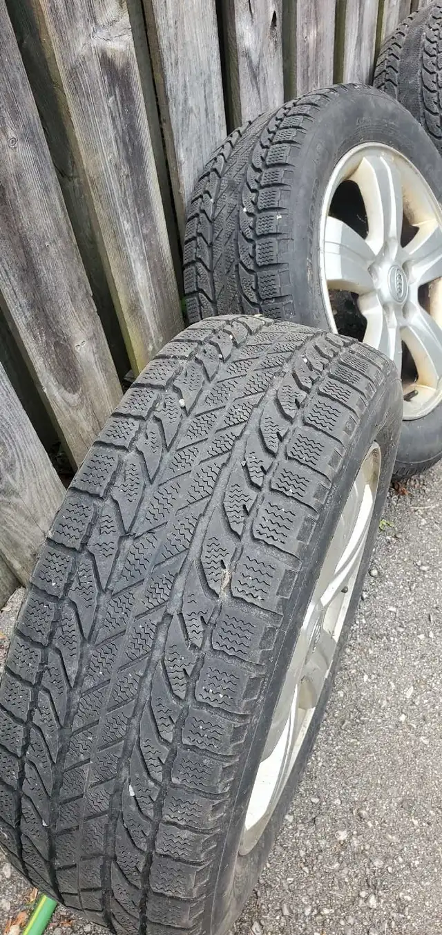 16 inch winter tires with alloy rims 205/60 R16 in Tires & Rims in Markham / York Region - Image 3