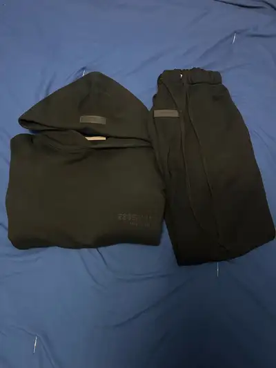 Black Essentials Tracksuit (check description), View more