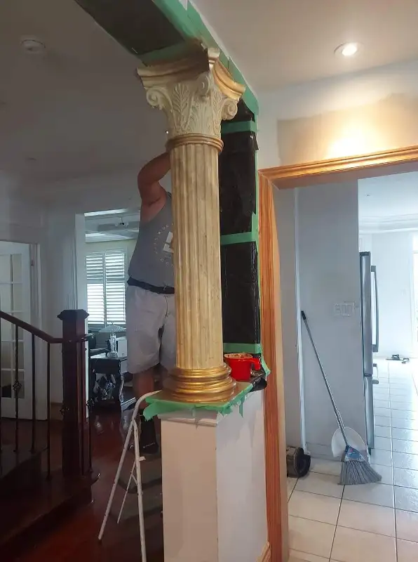 INTERIOR METAL POST COVER & FAKE MARBLE COLUMNS in Windows, Doors & Trim in Mississauga / Peel Region - Image 7
