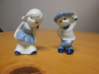 2 Small Vintage Porcelain Figures - 2 inches