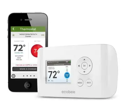 Only Unit Ecobee EB-EMSSI-01 Energy Management System Thermostat Programmable with Auto WiFi 7-Day 2...