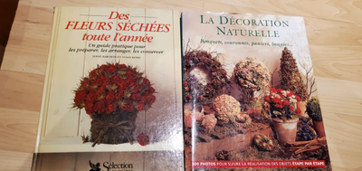 2 livres d'arrangements de fleur séché