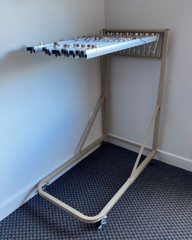 Architectural Drawings/Blueprints storage rack on castors Industrial