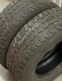 x2 Goodyear Wrangler All Season Tires 275/70/18