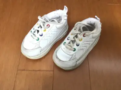 SMART FIT BRAND WHITE RUNNING SHOE SIZE 4 9-12 MONTH LACE UP TIE, View more