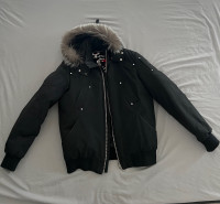 Mens Parka Moose Knuckles jacket in Black