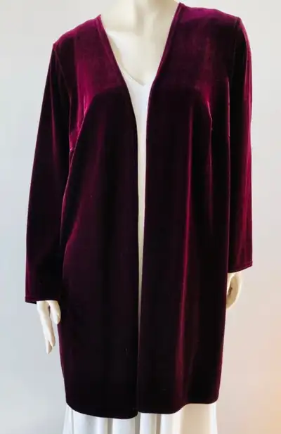Long Sleeved, Long Velveteen Jacket, View more