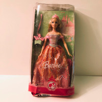 2007 Barbie Pink Princess Doll Mattel Damaged Box
