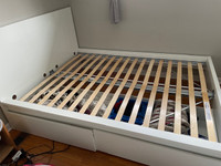 Double IKEA Luroy slat bed in new condition