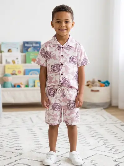 Pure cotton boys short and shirt outfit. Boys size 5-7 yrs old, View more