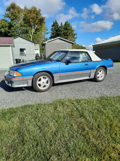 Very clean 1989 Mustang GT convertible with boot cover for when the top is down. 5 liter with 5 spee...