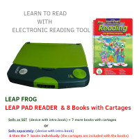 LEAP FROG - Electronic Learn to Reed device +8 Books / cartages