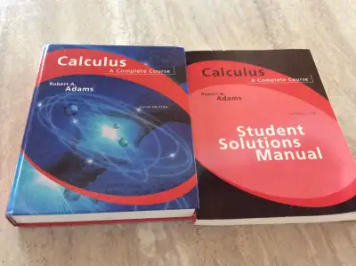 Calculus (A complete Course)( les 2 pour 20), View more