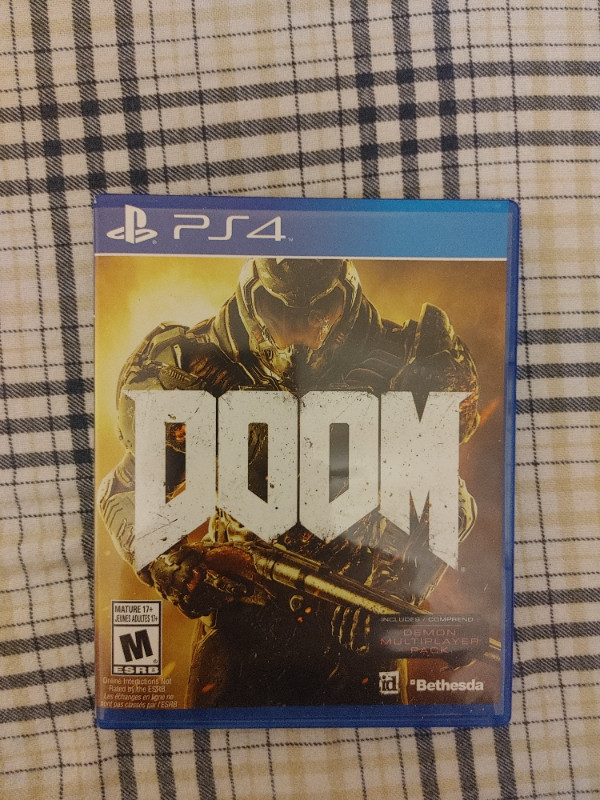 Doom (2016) in Sony Playstation 4 in Oshawa / Durham Region