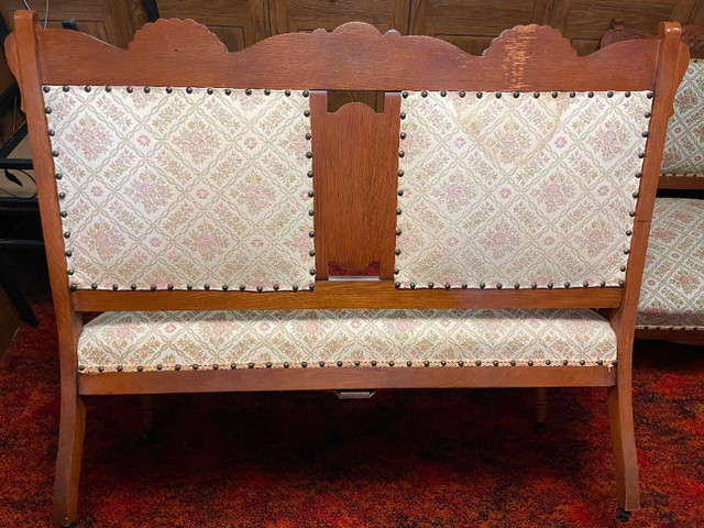 Antique Settee & matching Chair in Couches & Futons in Owen Sound - Image 4