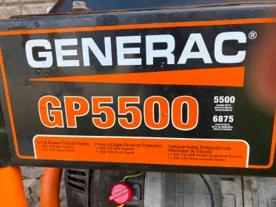 GENERAC portable generator, View more