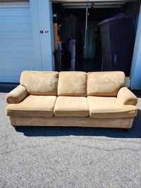 Beige yellow couch