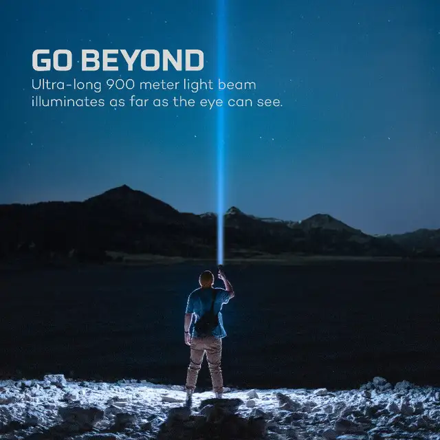 Nebo Luxtreme flashlight, 1/2 mile beam,USB rechargeable. in Outdoor Tools & Storage in Oshawa / Durham Region - Image 2