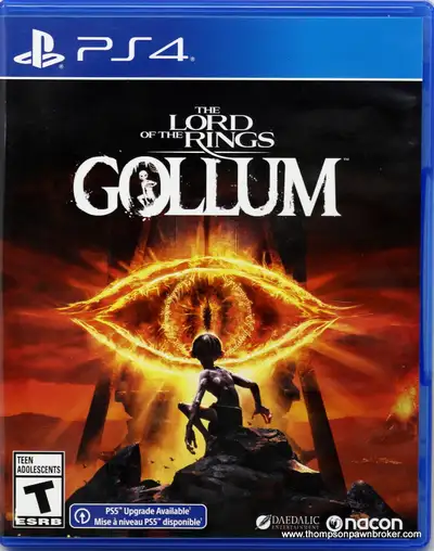 PS4 GAME - LORD OF THE RINGS - GOLLUM --- $39 PS4 GAME - DESTINY 2 --- $10 PS4 GAME - ELSWEYR --- $2...