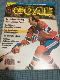 Dec 1980 Goal Magazine, Lafleur on cover