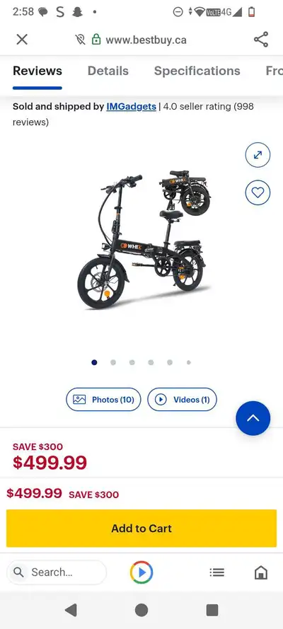 Whiz foldable Ebike, View more