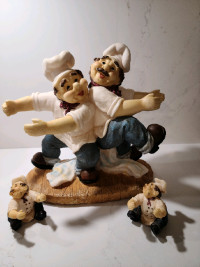 Vintage Italian Chef Wine Bottle Holders