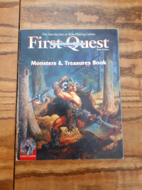 Advanced Dungeons & Dragons First Quest Monsters Treasures Book