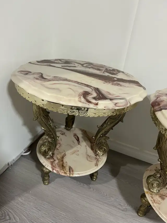 Marble End Tables420216623471022081