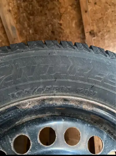 On rims. Only used for 1 season. See photo for size.