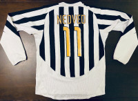 2003-2004 Juventus Long Sleeve ‘Ballon d'Or’ Jersey – Nedved - L