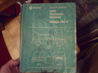Plymouth Horizon, Dodge Omni Service Manual (1978)
