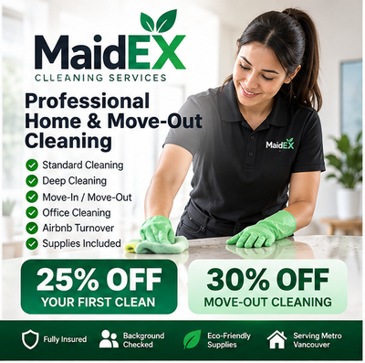 House & Move-Out Cleaning – 25% Off First Clean, View more