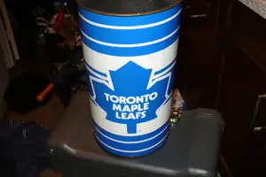 toronto maple leaf trash can, View more