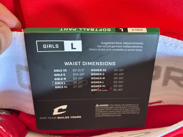Girl’s Softball Pants – New with Tags in Baseball & Softball in Markham / York Region - Image 7