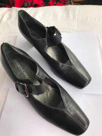Designer leather shoes, women's, 8.5 B (Medium), like new