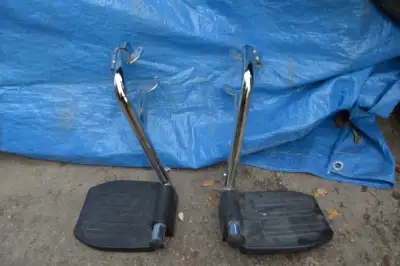 We sold the wheelchair two years ago, that these belong to. My grandmother liked to walk her wheelch...