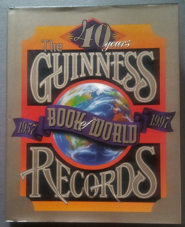 The Guinness Book of World Records  1997 Forty Years Anniversary in Non-fiction in Oshawa / Durham Region