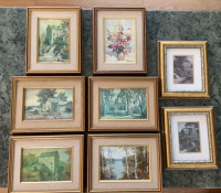 James Keirstead, Framed Prints, Old Mill Pictures, 8 assorted
