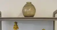 Decorative Gold Tan Colour Hue Glass Vase Shelf Room Decor