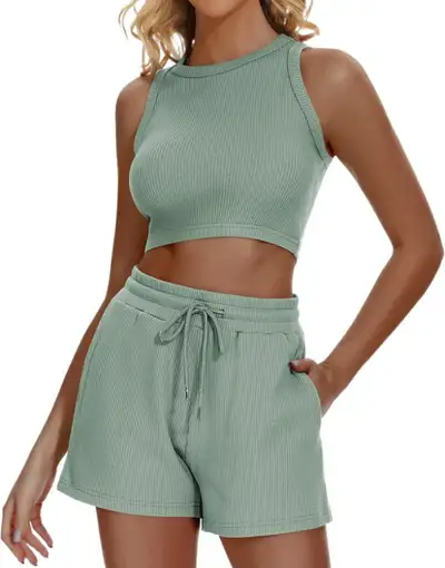 Women's Summer Crop Top and Shorts(S), View more