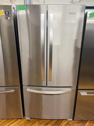  Whirlpool 32 1/2 inch wide 2020 model stainless steel fridge, View more