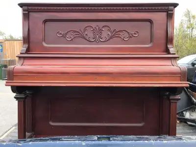 FREE EARLY 1900 MAHOGANY VENEER FINISH FRONT PANEL FREE DELIVERY, View more