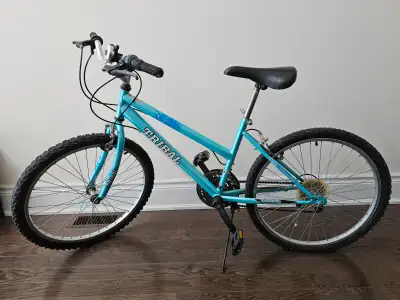 24” Tribal Cameo 18 speed bike $50 24” x 1.95" tires 18 speed ATB, Falcon Index system Height : 38”...