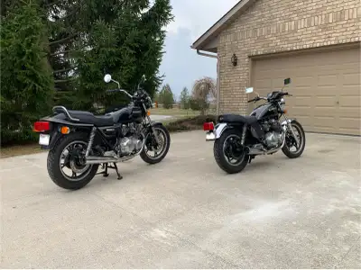 1981 Suzuki GS650GL ( right pic #1 ) 1982 Suzuki GS650G ( left pic #1 ) both are excellent motorcycl...