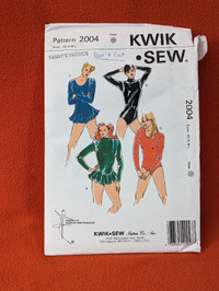 Leotard sewing pattern for sizes XS-S-M-L